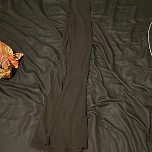 plain black leggings